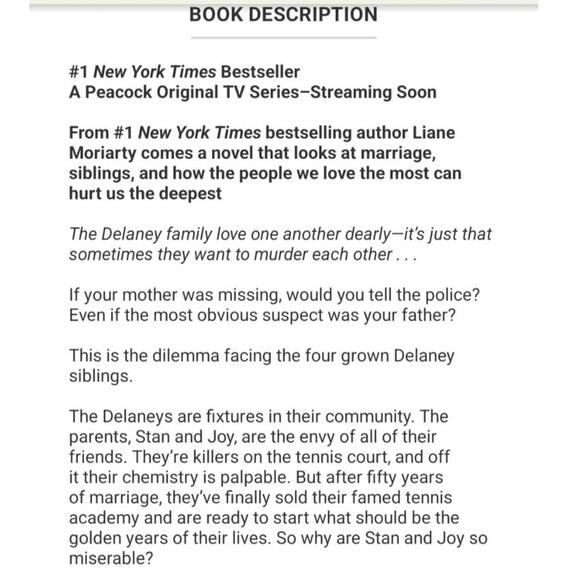 Apples Never Fall Liane Moriarty Hardcover Book - Picture 2 of 7